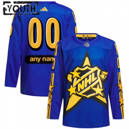 Dresovi All-Star 2024 NHL Game Custom Adidas x Drew House Plava Authentic - Dječji Dresovi All-Star 2024 NHL Game Custom Adidas x Drew House Plava Authentic - Dječji